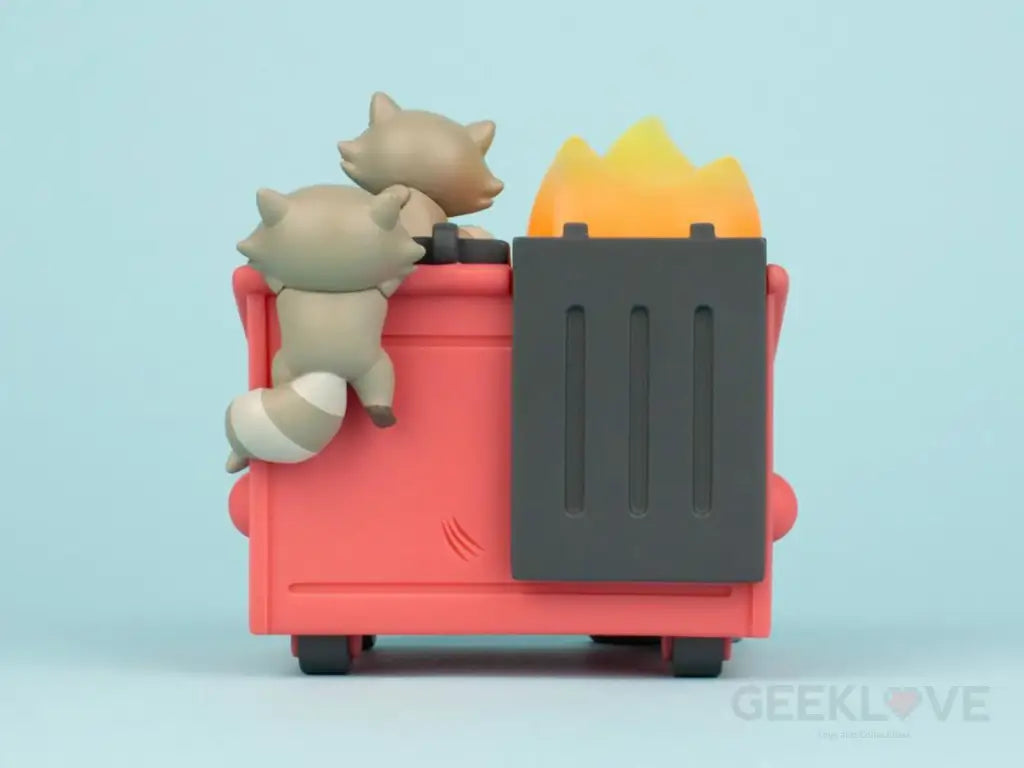 Dumpster Fire Trash Panda Vinyl Figure Designer/Art Toy