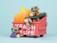 Dumpster Fire Trash Panda Vinyl Figure Pre Order Price Designer/Art Toy