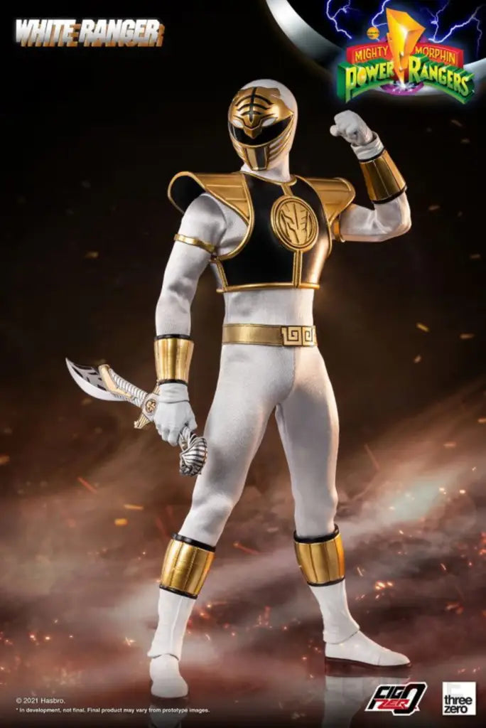 Figzero Mighty Morphin Power Rangers White Ranger 1/6 Action Figure
