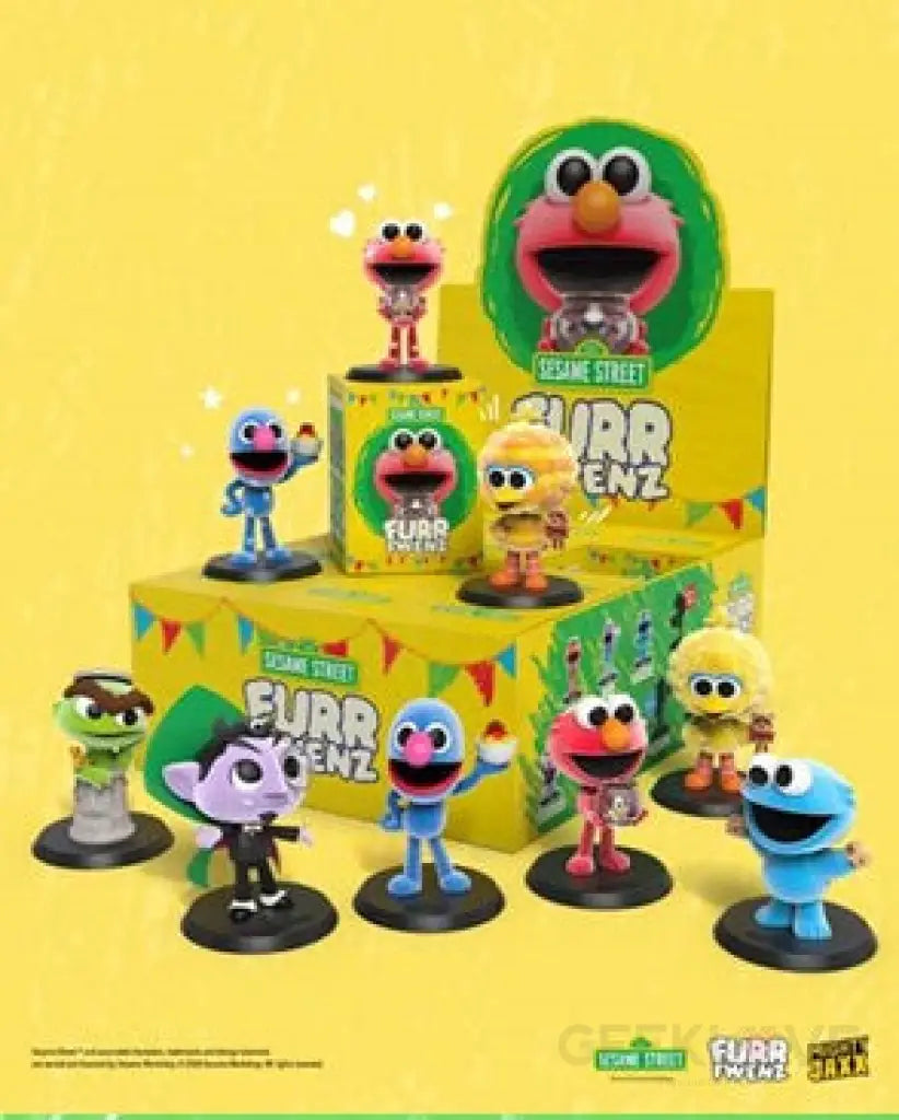 Sesame Street Furr Fwenz Box of 12 Figures - GeekLoveph
