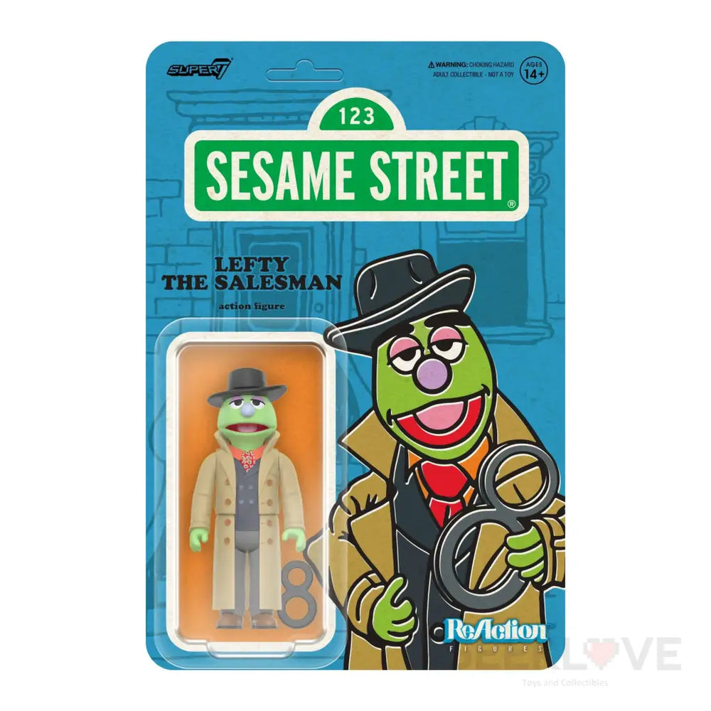 Sesame Street Reaction Figures Wave 02 - Lefty The Salesman Reaction