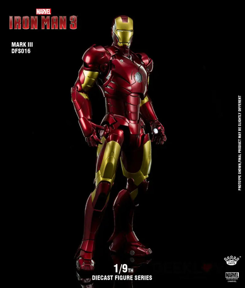 1/9 Diecast Iron Man Mark 3