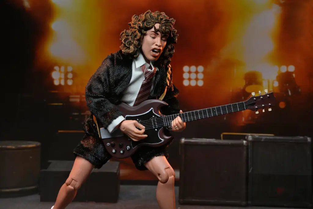 Ac/dc Angus Young Highway To Hell Clothed Figure Preorder
