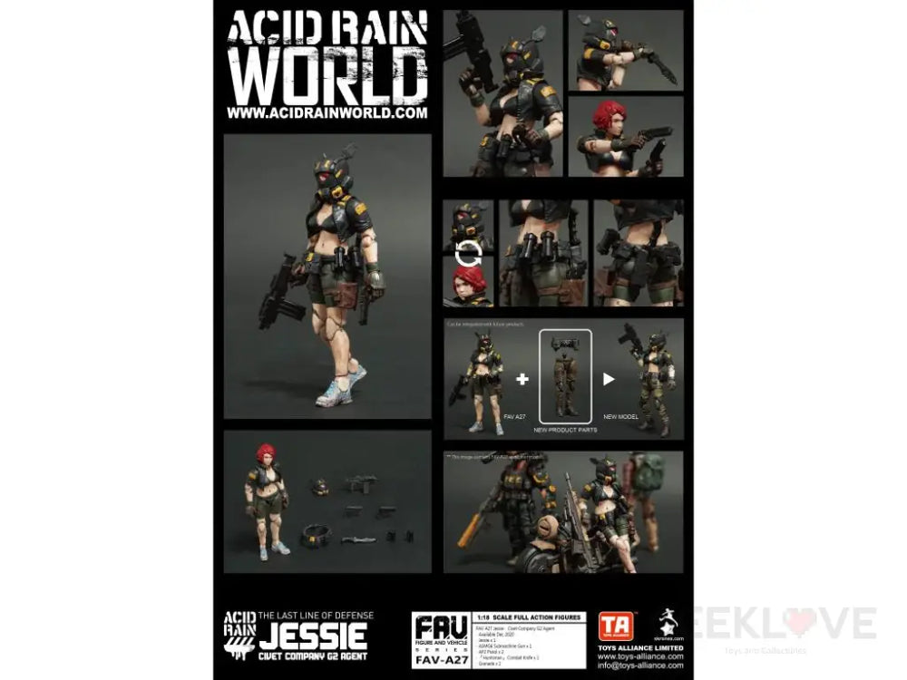 Acid Rain Fav-A27 Jessie - Civet Company G2 Agent Pre Order Price