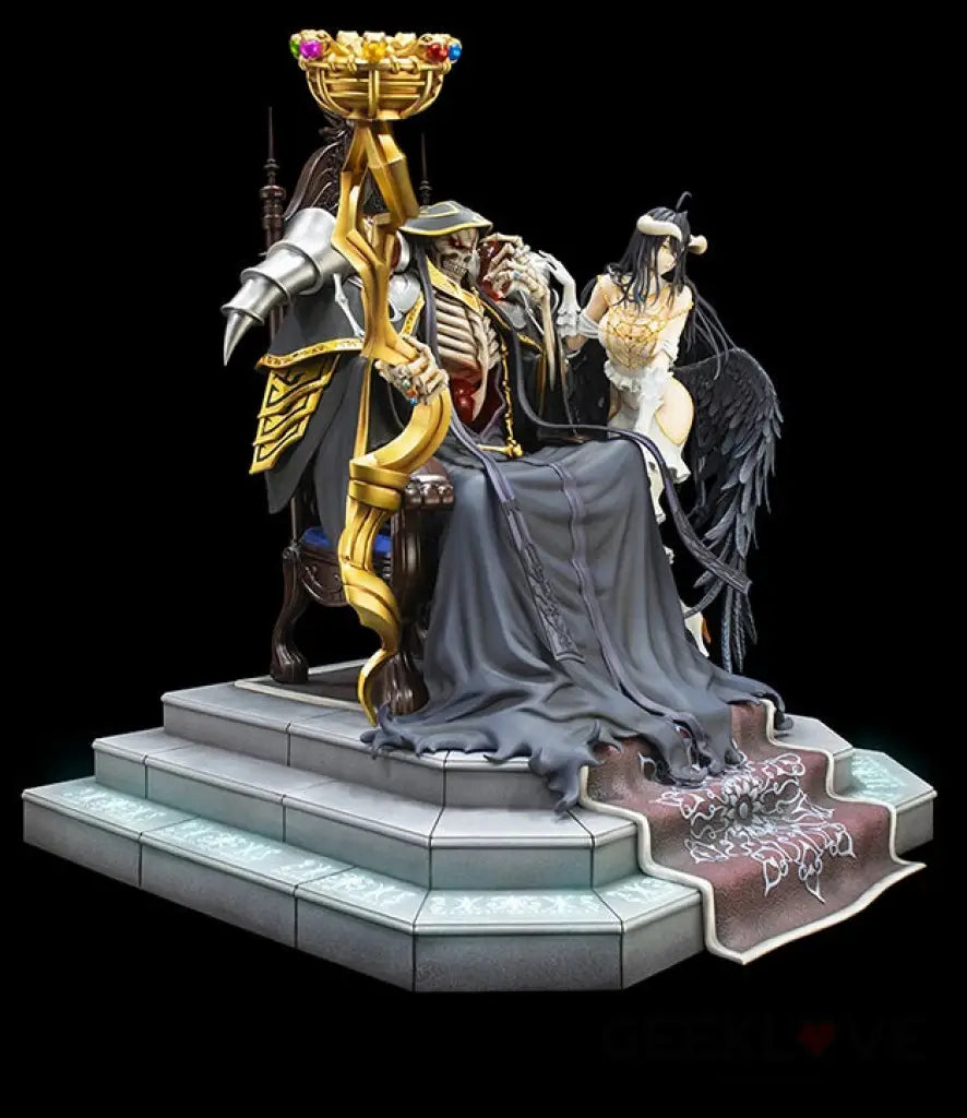 Ainz Ooal Gown & Albedo 1/4 Scale Statue - GeekLoveph