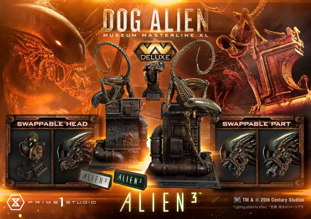 Alien 3 Museum Masterline XL Alien 3 (Film) Dog Alien Deluxe Version Museum Masterline XL