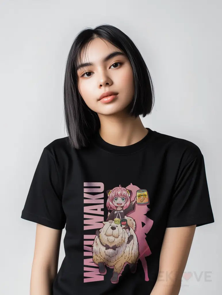 Anya Forger Waku Premium Graphic Tee Apparel