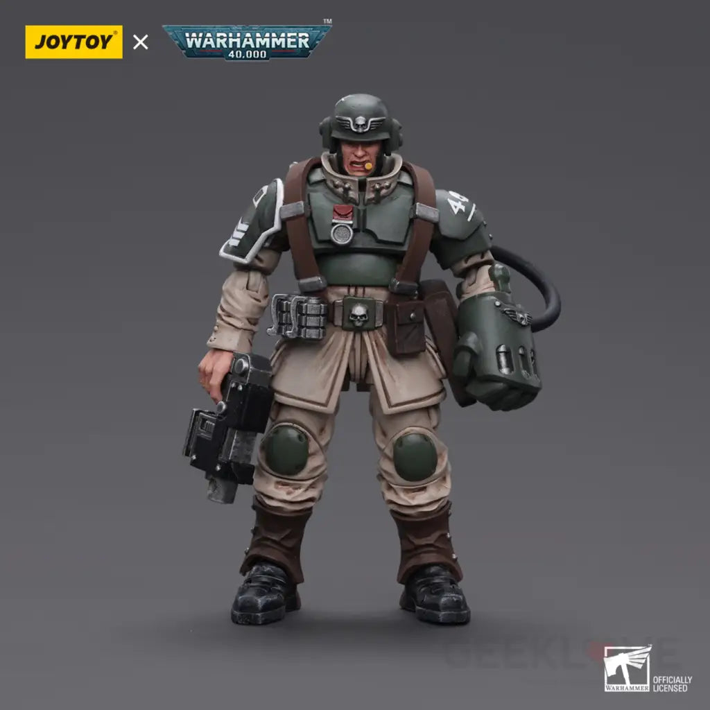 Astra Militarum Cadian Command Squad Veteran Sergeant With Power Fist Action Figure