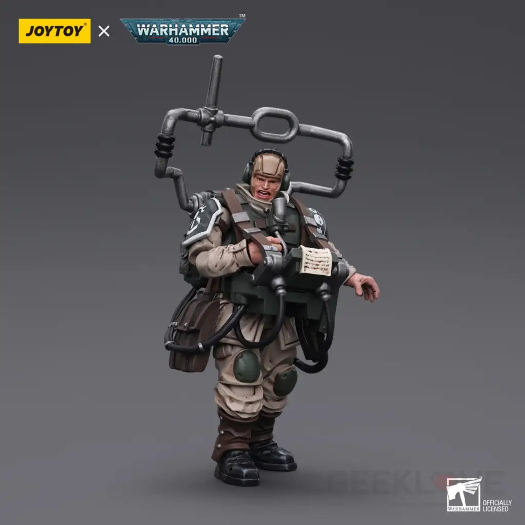 Astra Militarum Cadian Command Squad Veteran With Master Vox Action Figure