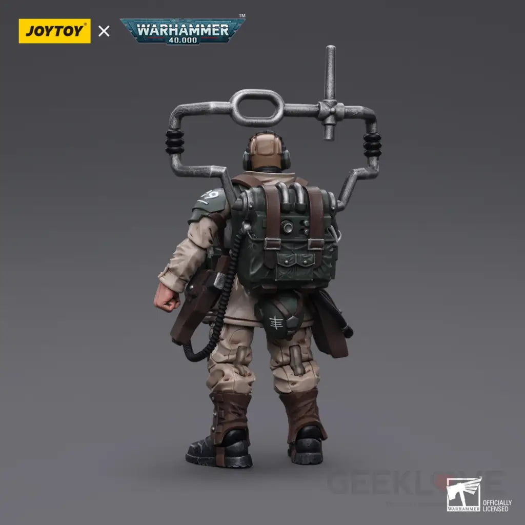 Astra Militarum Cadian Command Squad Veteran With Master Vox Action Figure