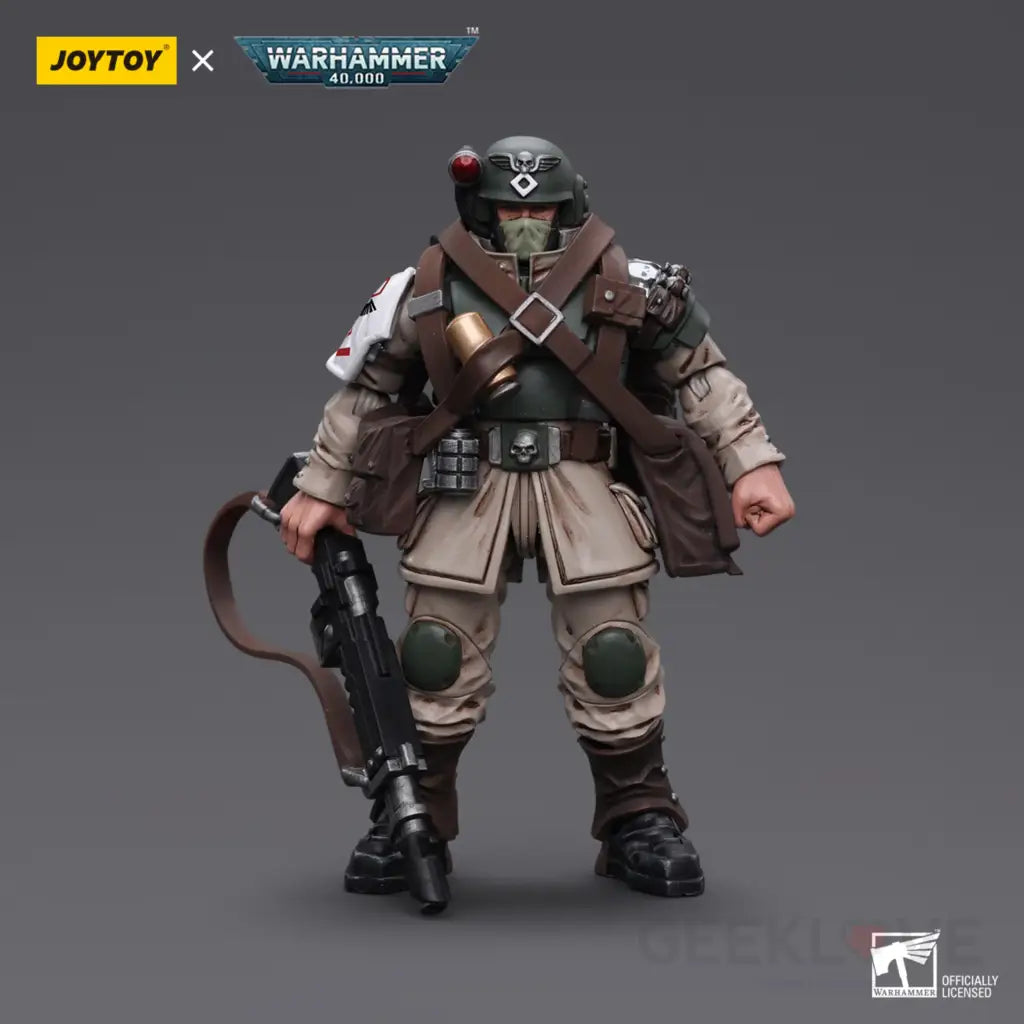 Astra Militarum Cadian Command Squad Veteran With Medi-Pack Action Figure