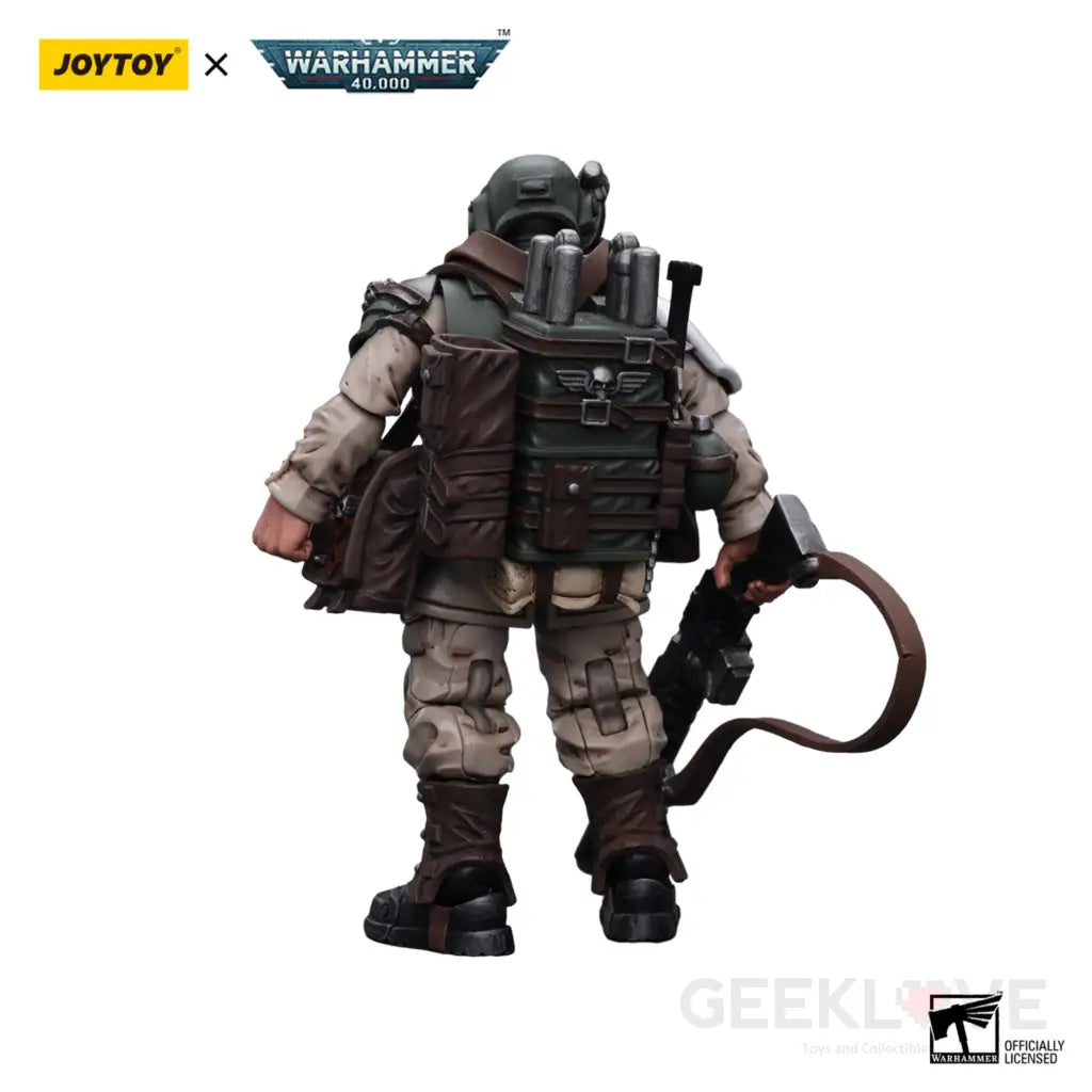 Astra Militarum Cadian Command Squad Veteran With Medi-Pack Action Figure