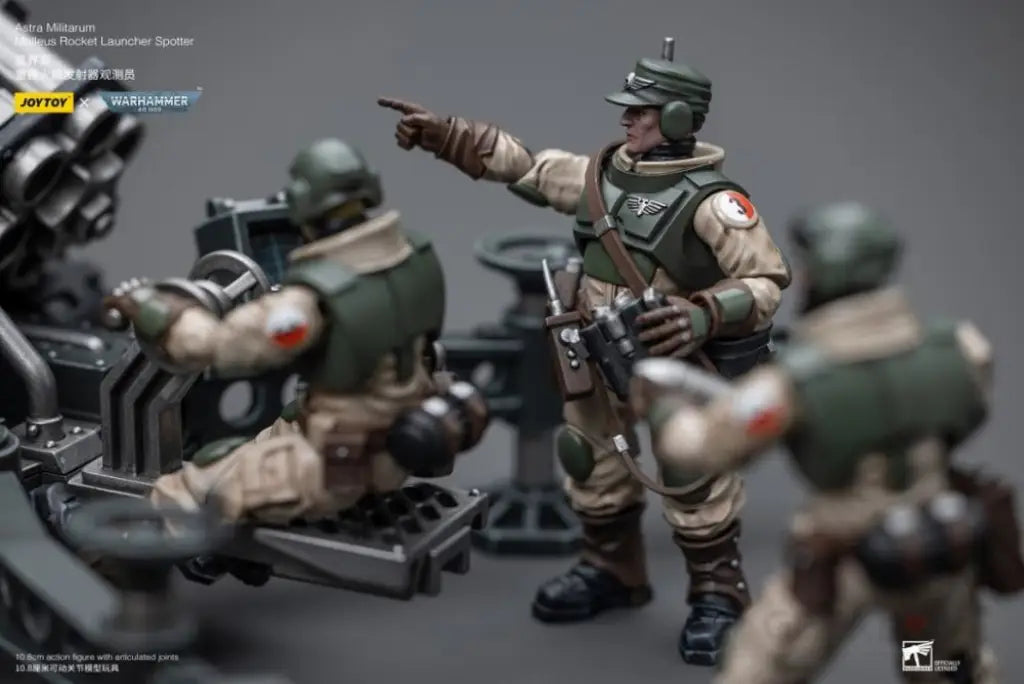 Astra Militarum Ordnance Team With Malleus Rocket Launcher Brigade Action Figure