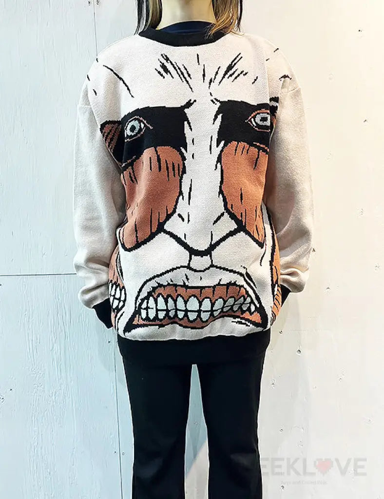 Attack On Titan Colossal Knit Sweater Others