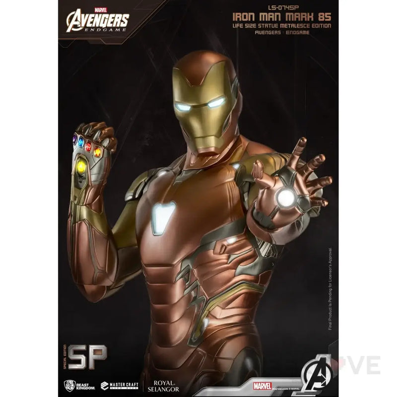 Avengers: Endgame Iron Man Mark 85 Life-Size Statue Metalesce Edition