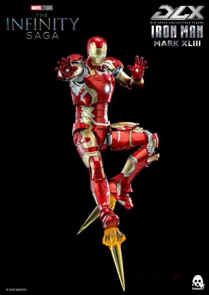 Avengers: Infinity Saga Dlx Iron Man Mark Xliii 1/12 Scale Figure Preorder