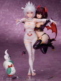 Ayakashi Triangle Matsuri Kazamaki & Suzu Kanade Shirogane Statue