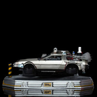 Back to the Future Part II DeLorean Art Scale 1/10 Statue - GeekLoveph