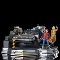 Back to the Future Part II DeLorean Full Set Art Scale 1/10 Statue - GeekLoveph
