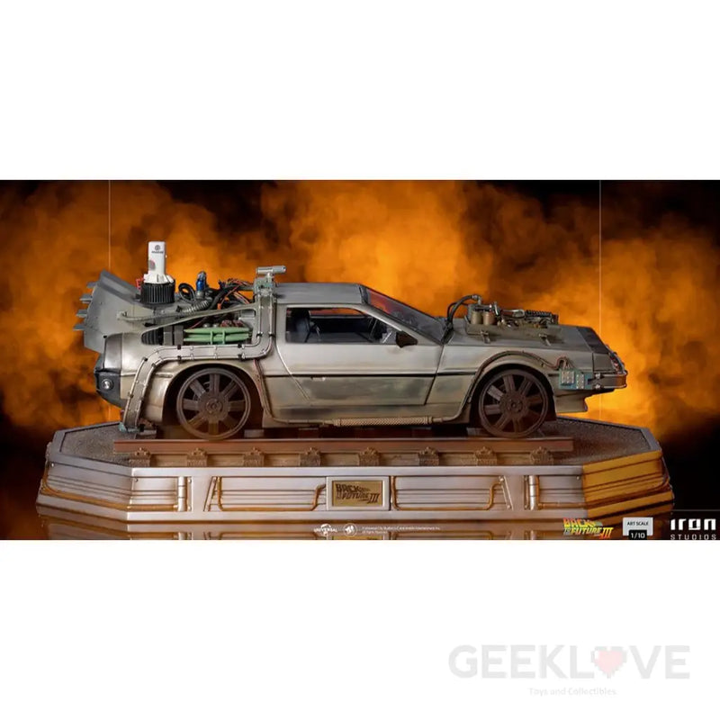 Back to the Future Part III DeLorean III 1/10 Art Scale Statue