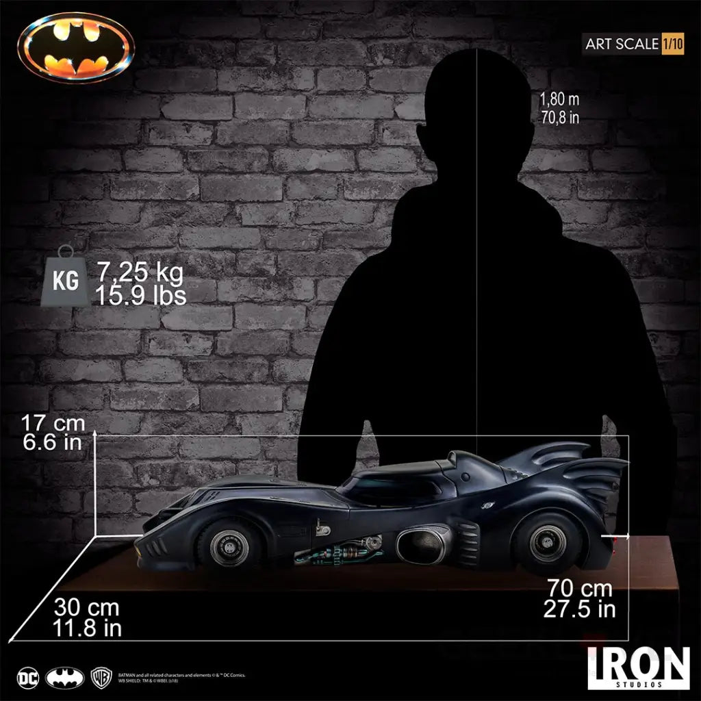 Batmobile Art Scale 1/10 - Batman (1989) - GeekLoveph