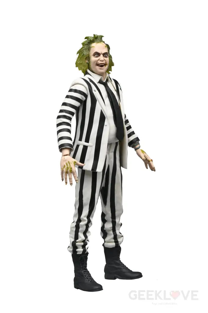 Beetlejuice (1988) Black And White Striped Suit In Blister Packaging Action Figure