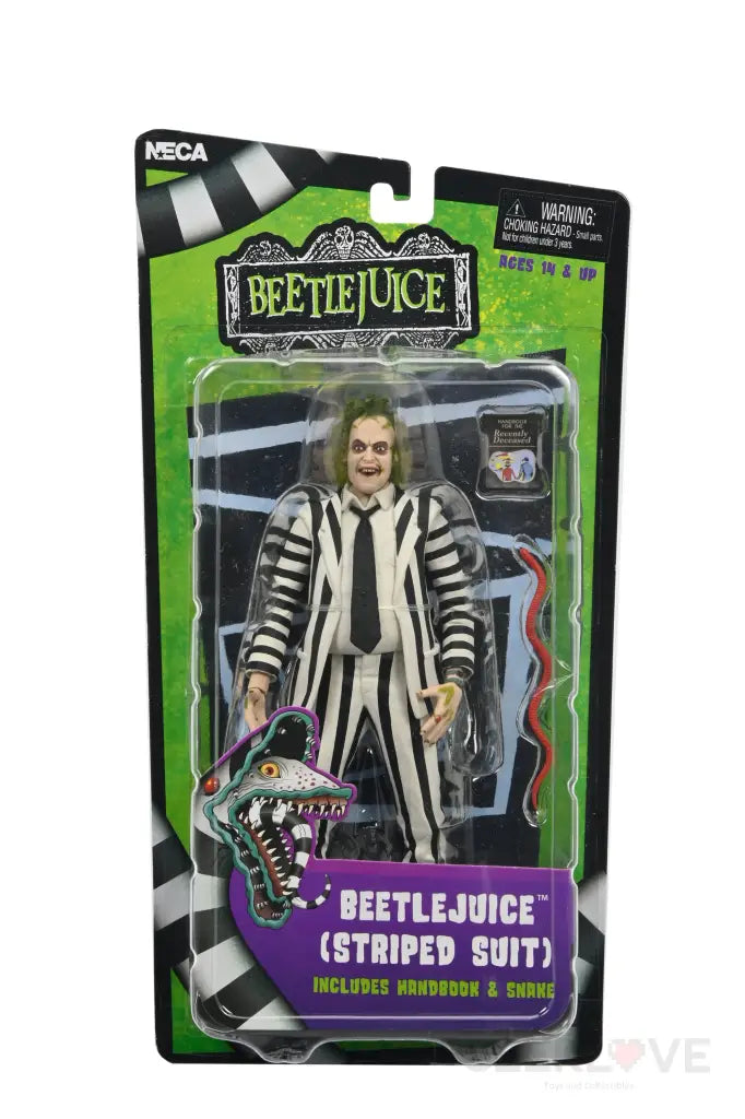 Beetlejuice (1988) Black And White Striped Suit In Blister Packaging Pre Order Price Action Figure