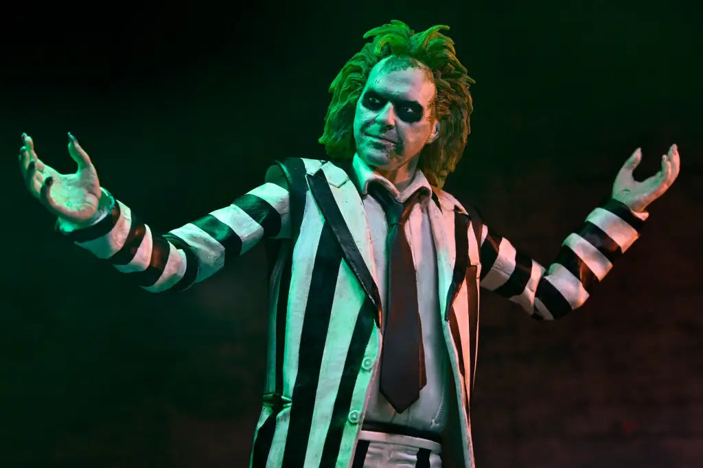 Beetlejuice Ultimate Striped Suit Beetlejuice Action Figure