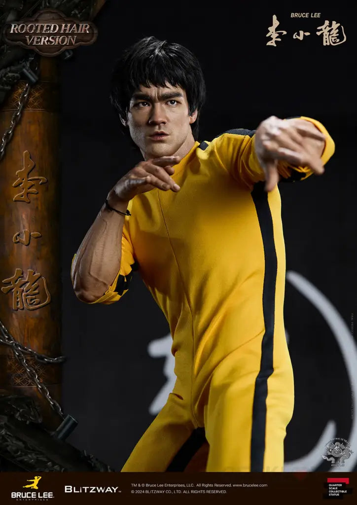 Blitzway Bruce Lee Tribute 50Th Anniversary Grafted Hair Version 1/4 Scale Figure