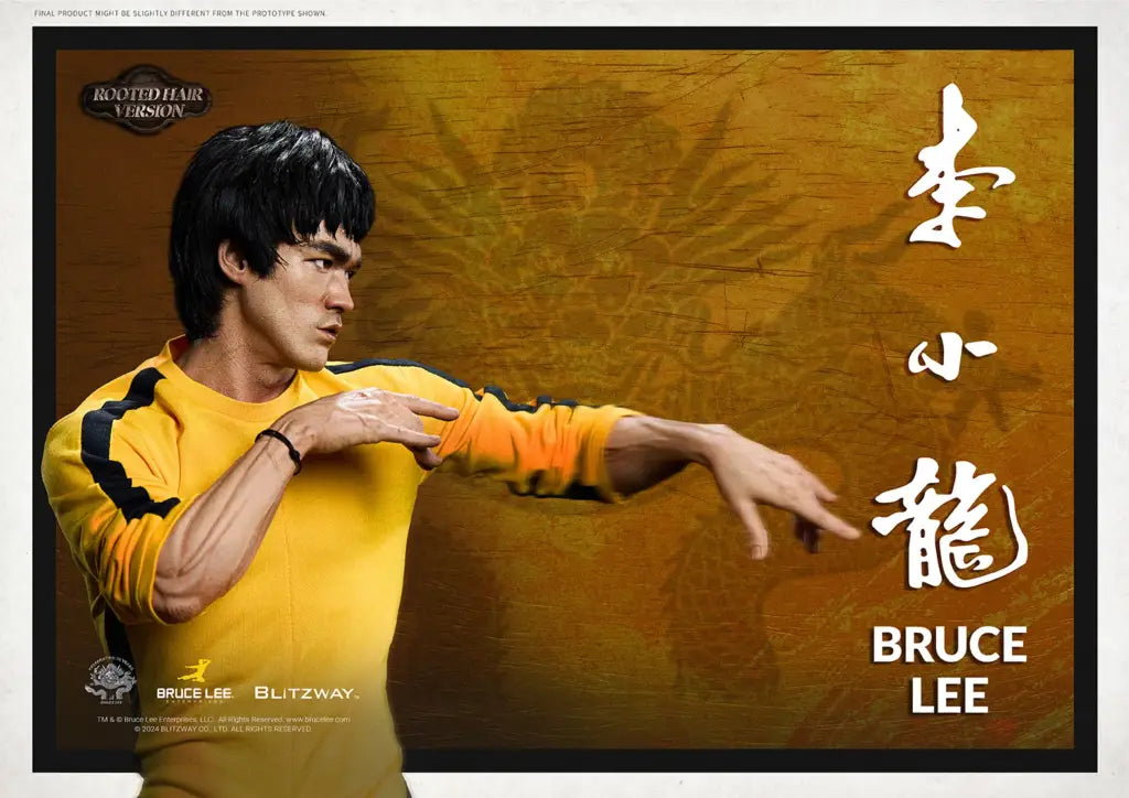Blitzway Bruce Lee Tribute 50Th Anniversary Grafted Hair Version 1/4 Scale Figure