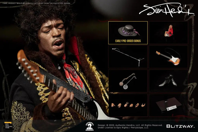 BLITZWAY Jimi Hendrix 1/6 Scale Action Figure