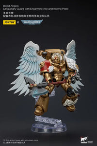 Blood Angels Sanguinary Guard With Encarmine Axe And Inferno Pistol Action Figure