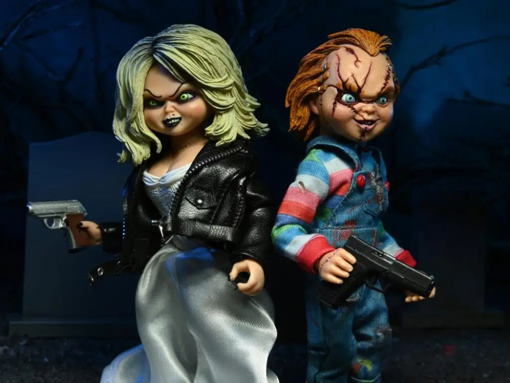 Bride of Chucky Chucky and Tiffany Clothed Figure Two-Pack - GeekLoveph