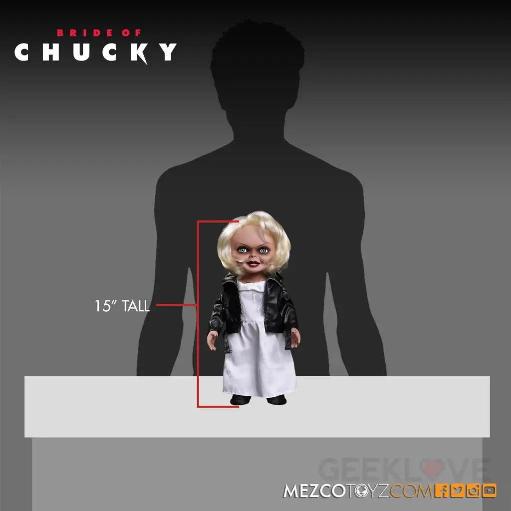 Bride of Chucky Mezco Designer Series Mega Scale Talking Tiffany - GeekLoveph