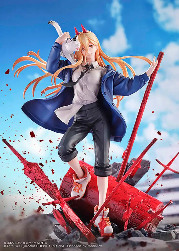 Chainsaw Man Figure Power & Meowy