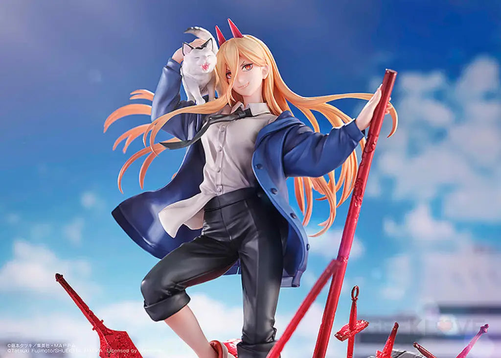 Chainsaw Man Figure Power & Meowy Scale