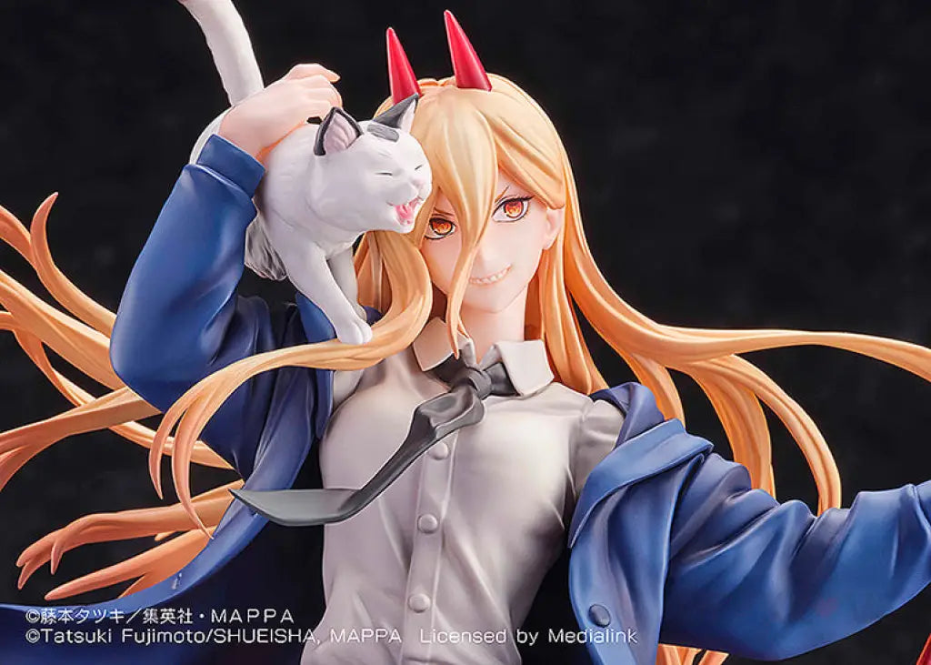Chainsaw Man Figure Power & Meowy Scale