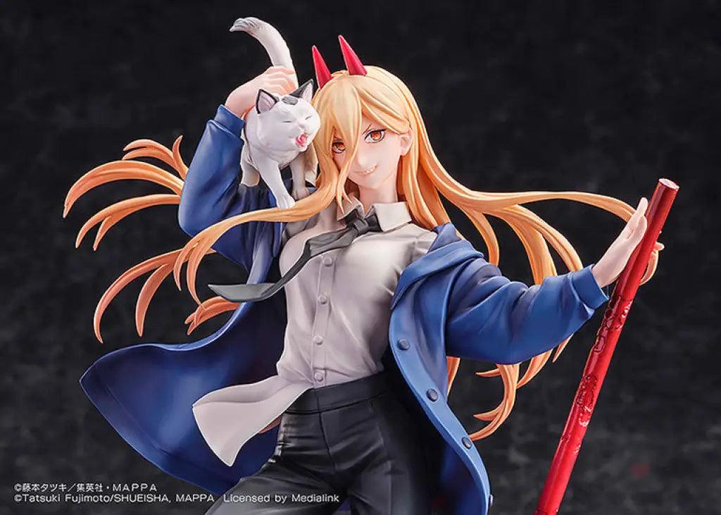 Chainsaw Man Figure Power & Meowy Scale