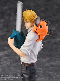 Chainsaw Man S-Fire Figure Denji & Pochita Scale