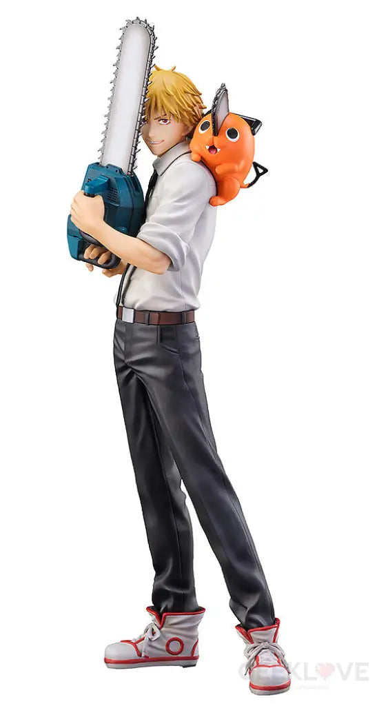 Chainsaw Man S-Fire Figure Denji & Pochita Scale