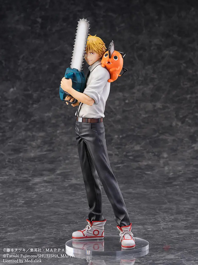 Chainsaw Man S-Fire Figure Denji & Pochita Scale