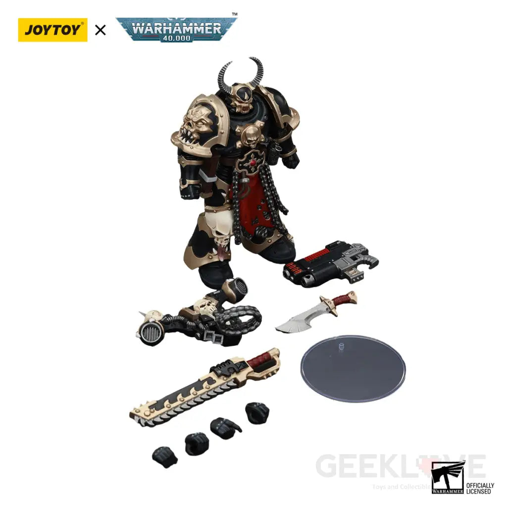 Chaos Space Marines Black Legion Chosen With Comi-Melta And Chainsword Action Figure