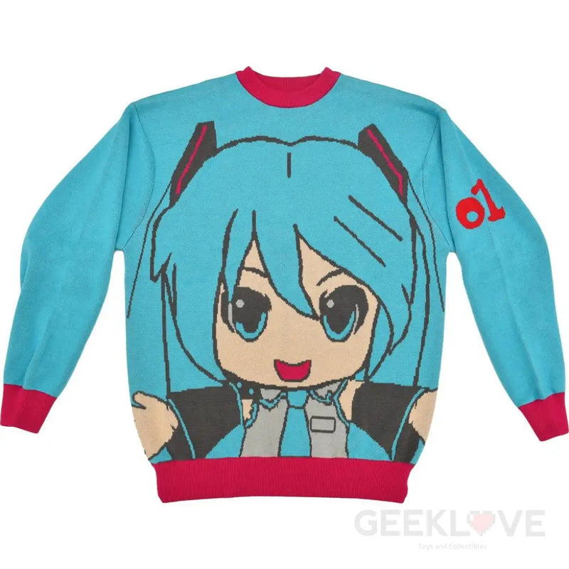 Character Vocal Series 01 Hatsune Miku Mikudayo- Knitted Sweater