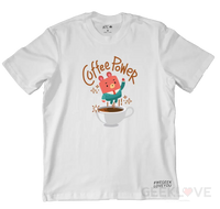 Coffee Bear Premium Geek Tee Xs / White Apparel