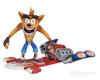 Crash Bandicoot Hoverboard Crash Deluxe Figure - GeekLoveph