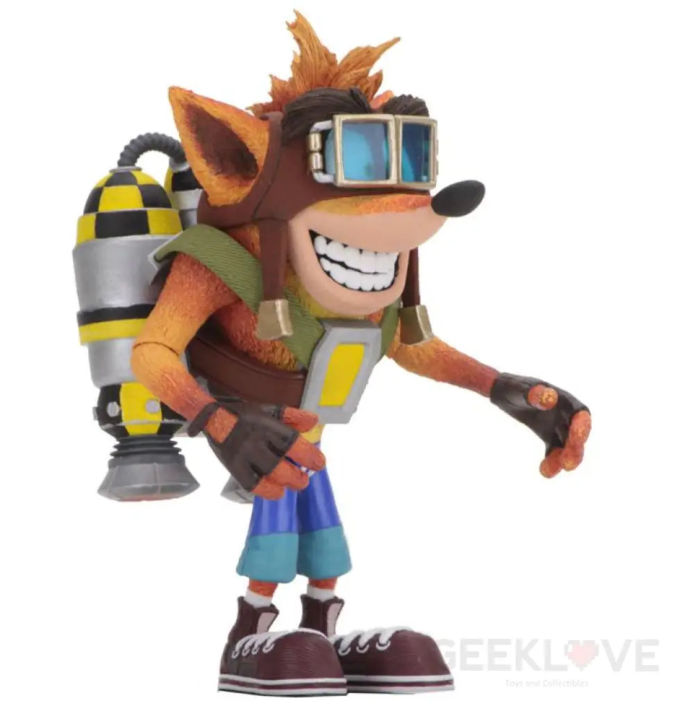 Crash Bandicoot Crash With Jetpack Deluxe Figure - GeekLoveph