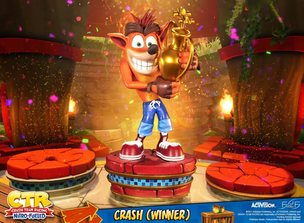 Crash Team Racing Nitro-Fueled Crash (Winner) - GeekLoveph