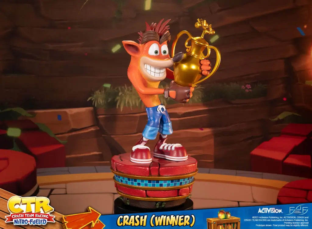 Crash Team Racing Nitro-Fueled Crash (Winner) - GeekLoveph