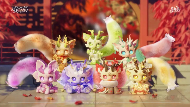 Cup Rabbit Flower And Dragon (re-run) (Set of 6 figures)
