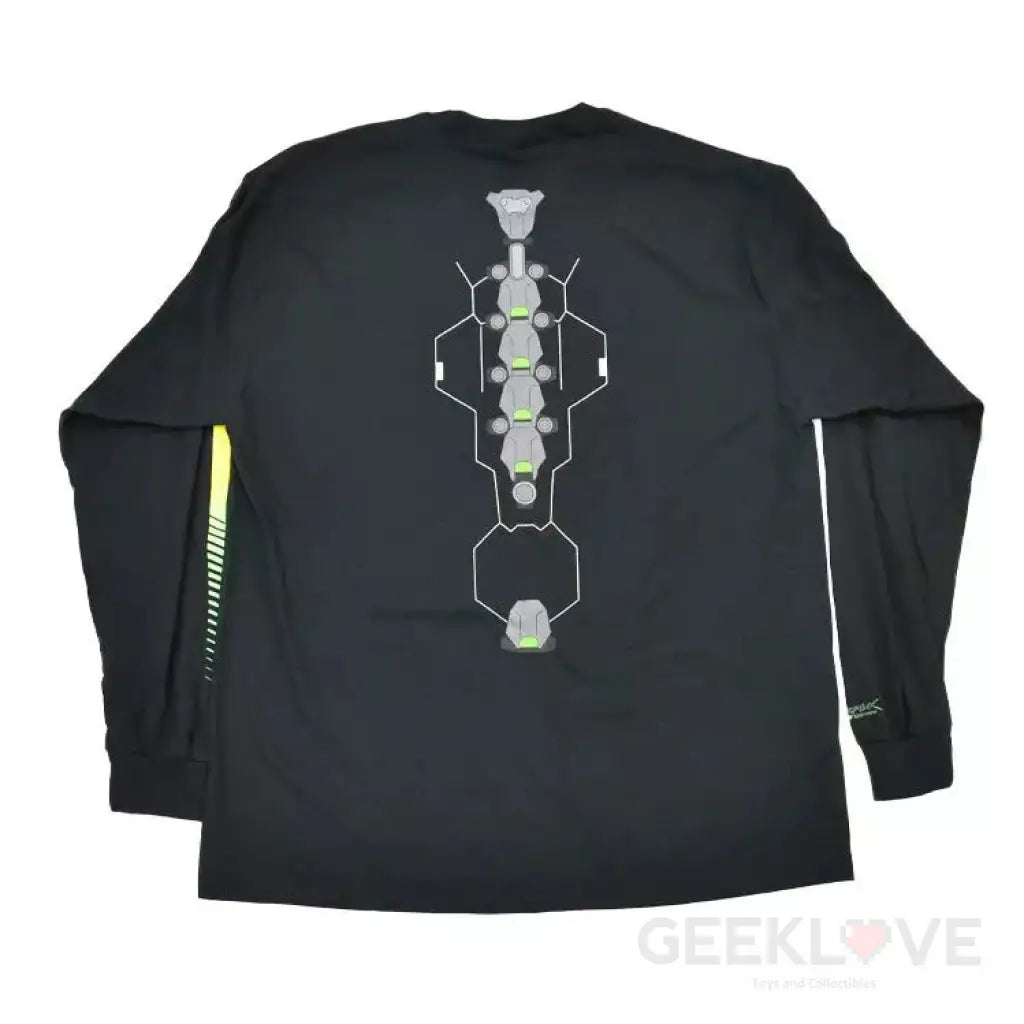 Cyberpunk Edgerunners Long T-Shirt Davids Backbone Cyberware Black Xl Preorder